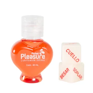 LUB INTIMO FRESA X 20ML Y DADOS POCKET